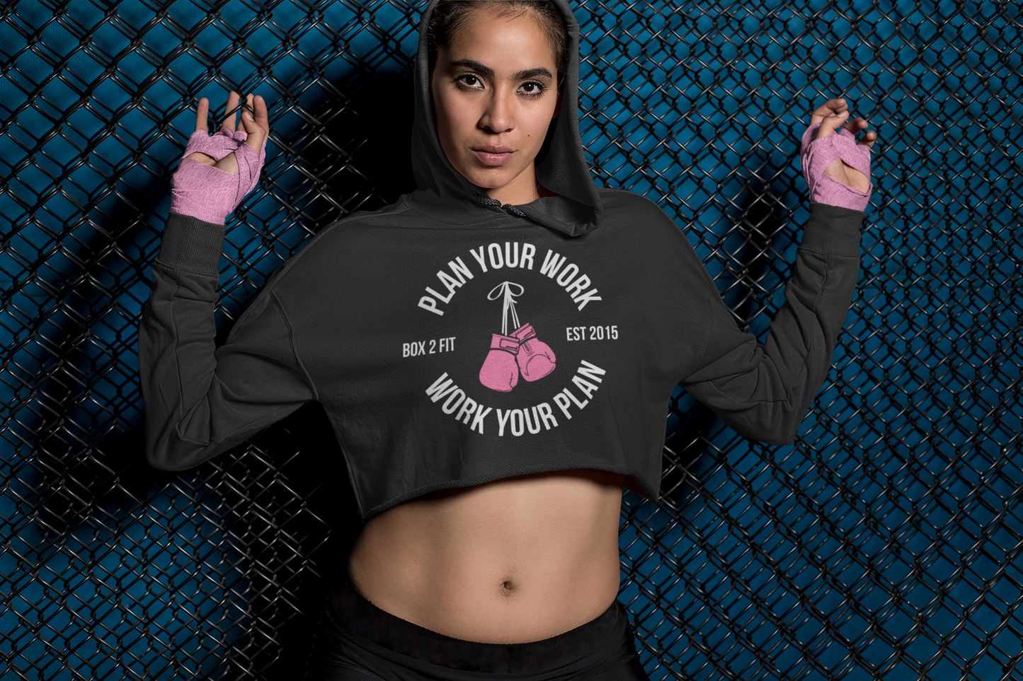 Our Motto V2 Crop Hoodie