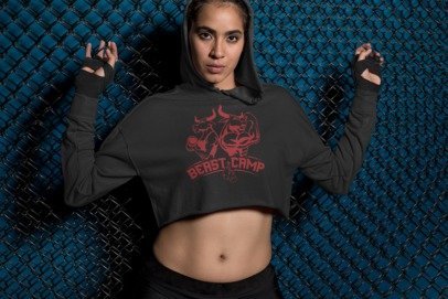 Beast Camp Crop Hoodie