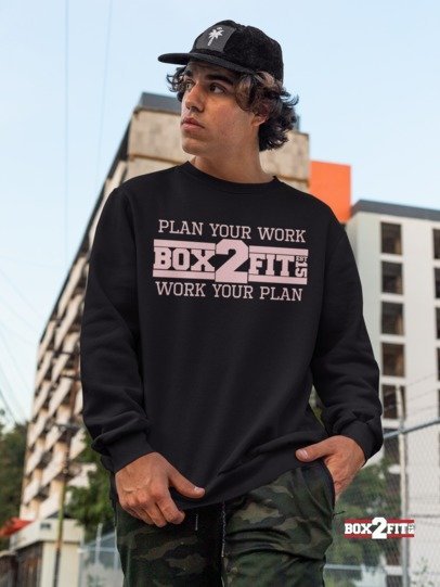 Plan Your Work Work Your Plan Premium Crewneck Sweater
