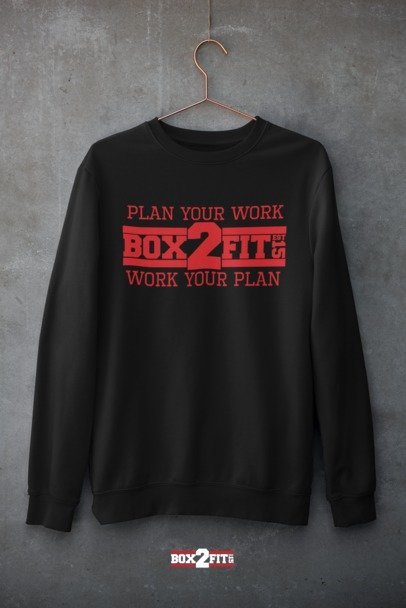 Plan Your Work Work Your Plan Premium Crewneck Sweater
