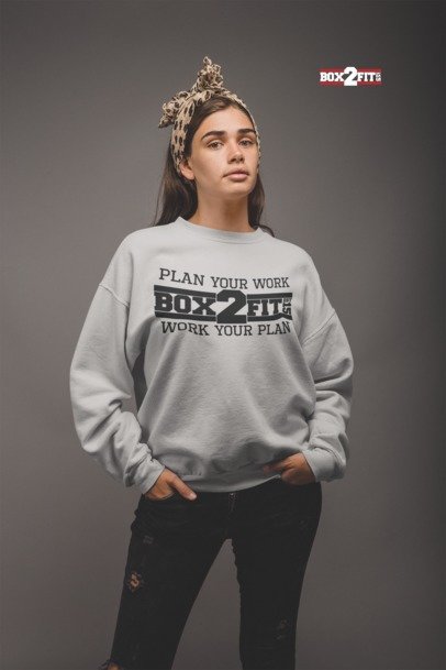 Plan Your Work Work Your Plan Premium Crewneck Sweater