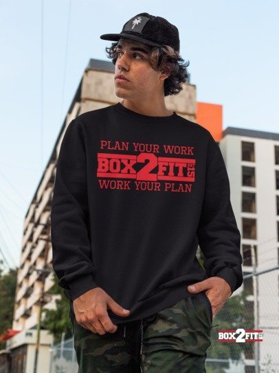 Plan Your Work Work Your Plan Premium Crewneck Sweater