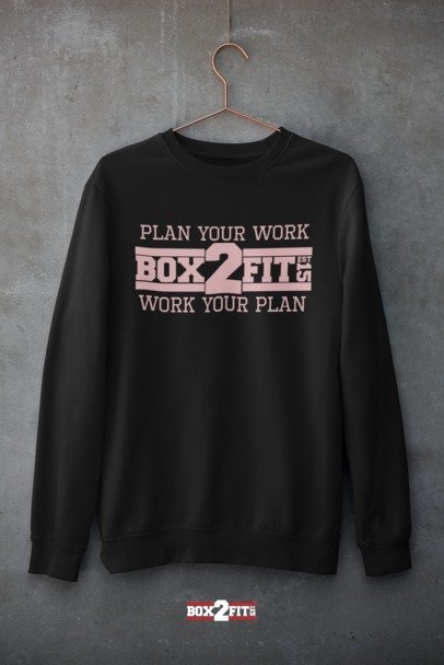 Plan Your Work Work Your Plan Premium Crewneck Sweater