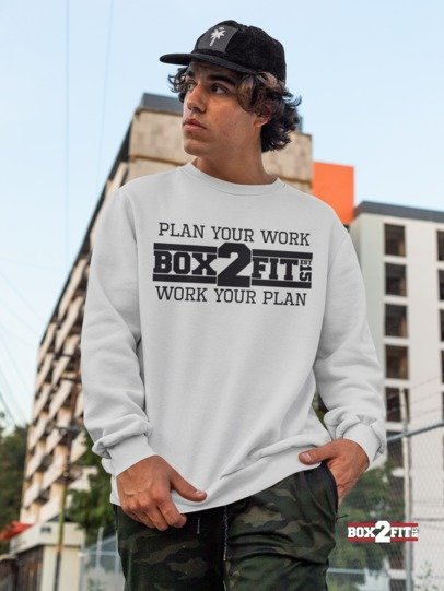 Plan Your Work Work Your Plan Premium Crewneck Sweater