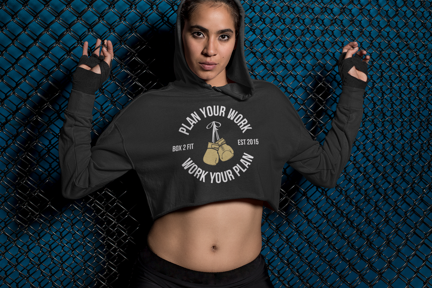 Our Motto V2 Crop Hoodie